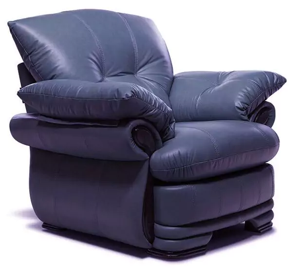 Кожаное кресло для отдыха Фортуна 3 дизайн 1