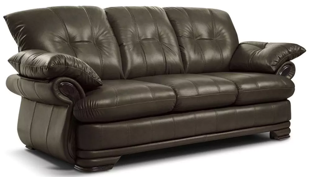Кожаный диван Фортуна 3 3-мест без мех-ма дизайн 4