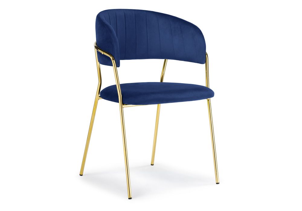 Стул на металлокаркасе Kamelia gold / gray fabric