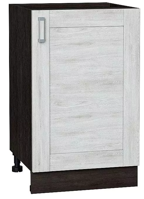 Шкаф нижний с 1-ой дверцей Лофт 500 Nordic Oak/Венге