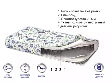 Матрас Бамбино Лайт (Бамбино светлый) Белый 