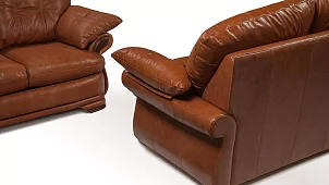 Прямой диван Фортуна 3 Без механизма Коричневый