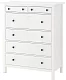 Комод с 6 ящиками HEMNES, Белый