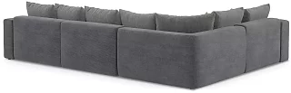 Угловой диван Мэдискона Люкс Еврокнижка Серый 