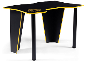 Компьютерный стол Алид 115,5х77х73,5 черный / желтый