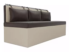 Прямой диван Метро Дельфин Коричневый 