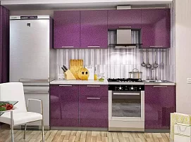 Кухня Премьера София 2,1 Олива сирень