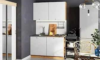 Кухня Дана 1.2м (дуб крафт золотой/белый)