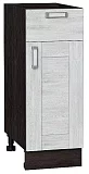 Шкаф нижний с 1-ой дверцей и ящиком Лофт 300 Nordic Oak/Венге