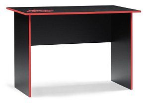 Компьютерный стол Эрмтрауд 110х60х75 черный / красный