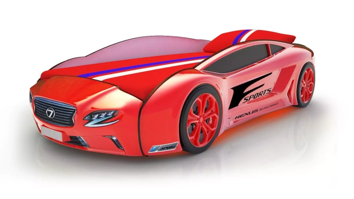Кровать-машина Roadster Лексус с подъемным механизмом, Красный