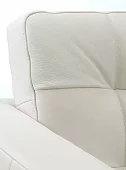 Кожаное кресло Морабо Без механизма Белый