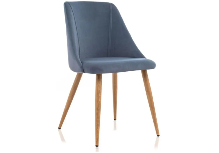 Стул Morgan blue / wood, Синий