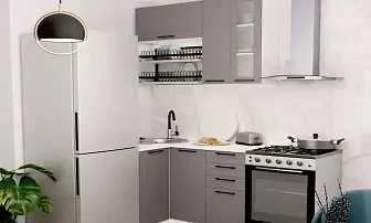 Угловая кухня Кёльн 1.0х1.4м (софт карамель)