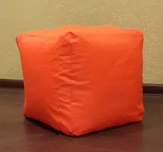 Оранжевый пуф квадрат