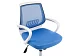 ф208а Компьютерное кресло Ergoplus белое / голубое