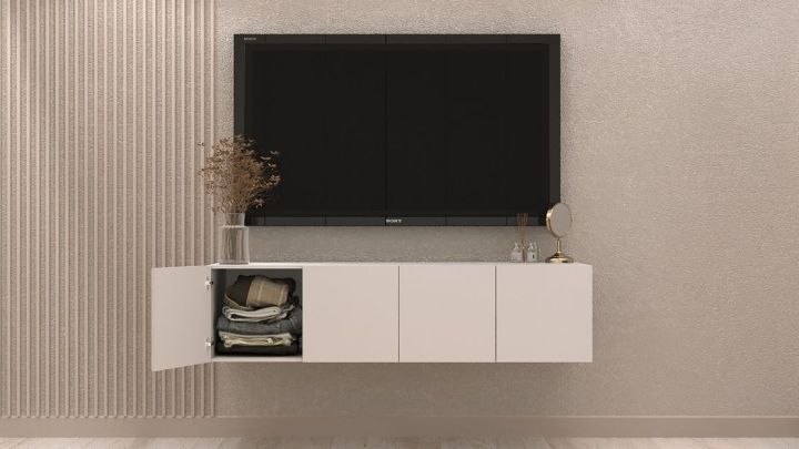Тумба под ТВ Бастион 1.6 м, Белый