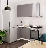 Угловая модульная кухня Кёльн 1.0х1.4м (софт карамель)